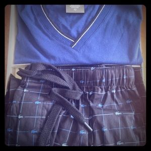 Mens Lacoste Pajamas/Lounge Set
